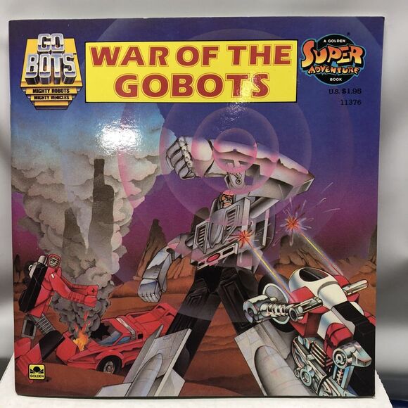 Vintage 1984 GoBots Golden Super Adventure Books Lot: War & On Earth - Picture 2 of 16
